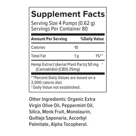 CBD OIL 2000MG 1.86OZ PEPPERMINT